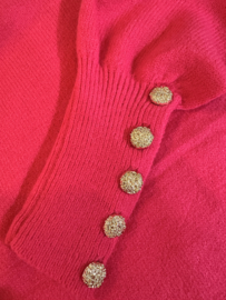 Kilky fuchsia roze trui met manchetten