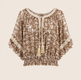 IZ NAIZ Ibiza top dark sand 55006 IZ NAIZ Ibiza top dark sand 55006