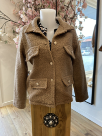 Teddy jasje  Musthave by Elja Mandy - Camel
