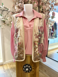 Gemma Ricceri blouse Megan One Size - Roze