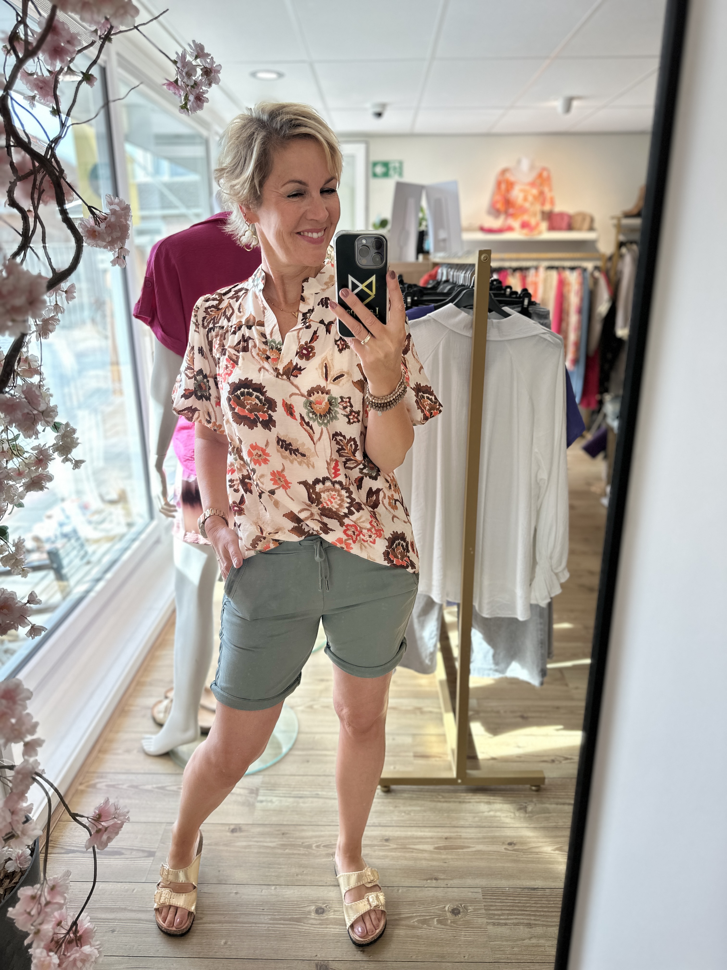 Sweatpants  Milou short - army