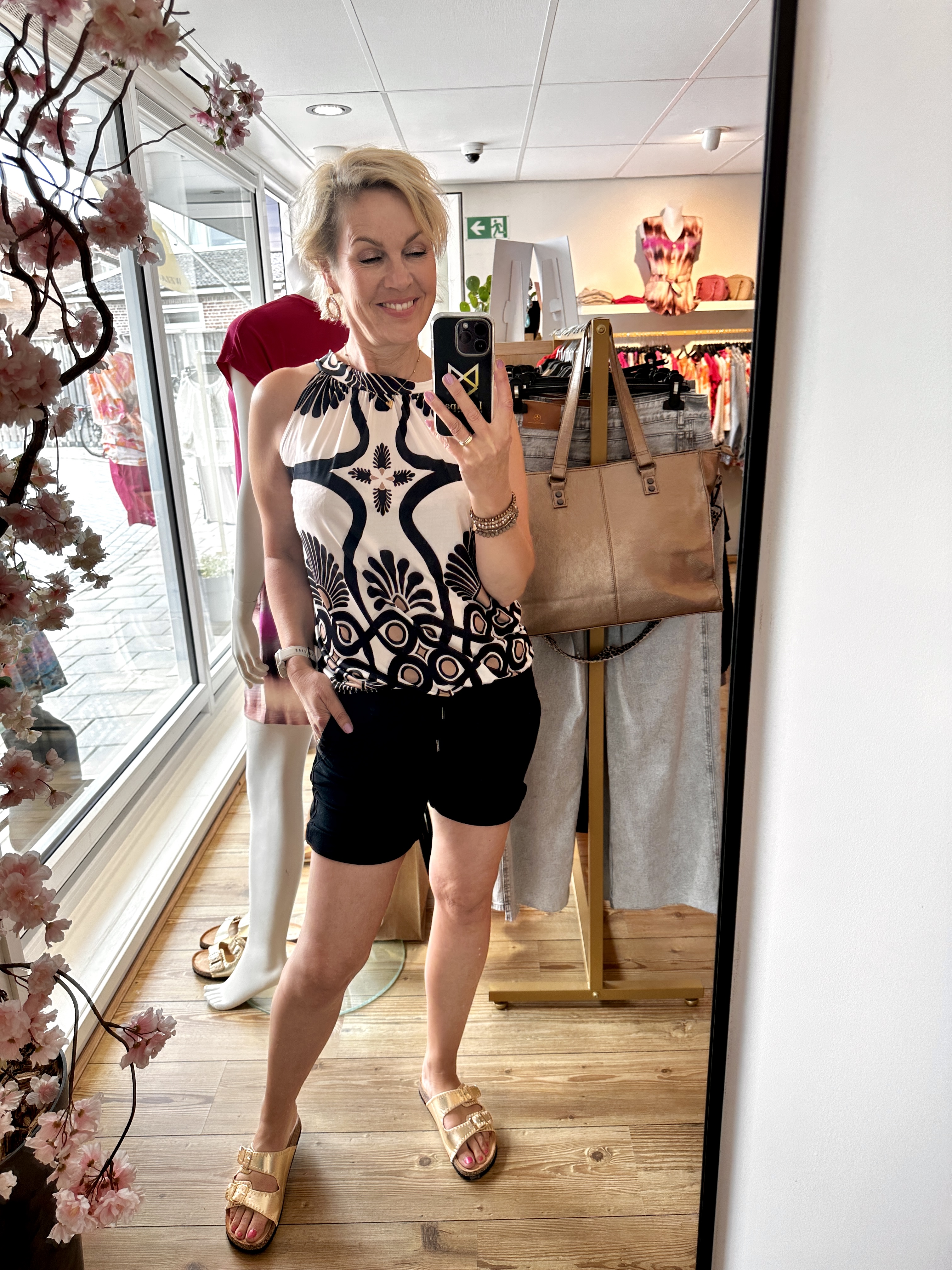 Sweatpants  Milou short - zwart