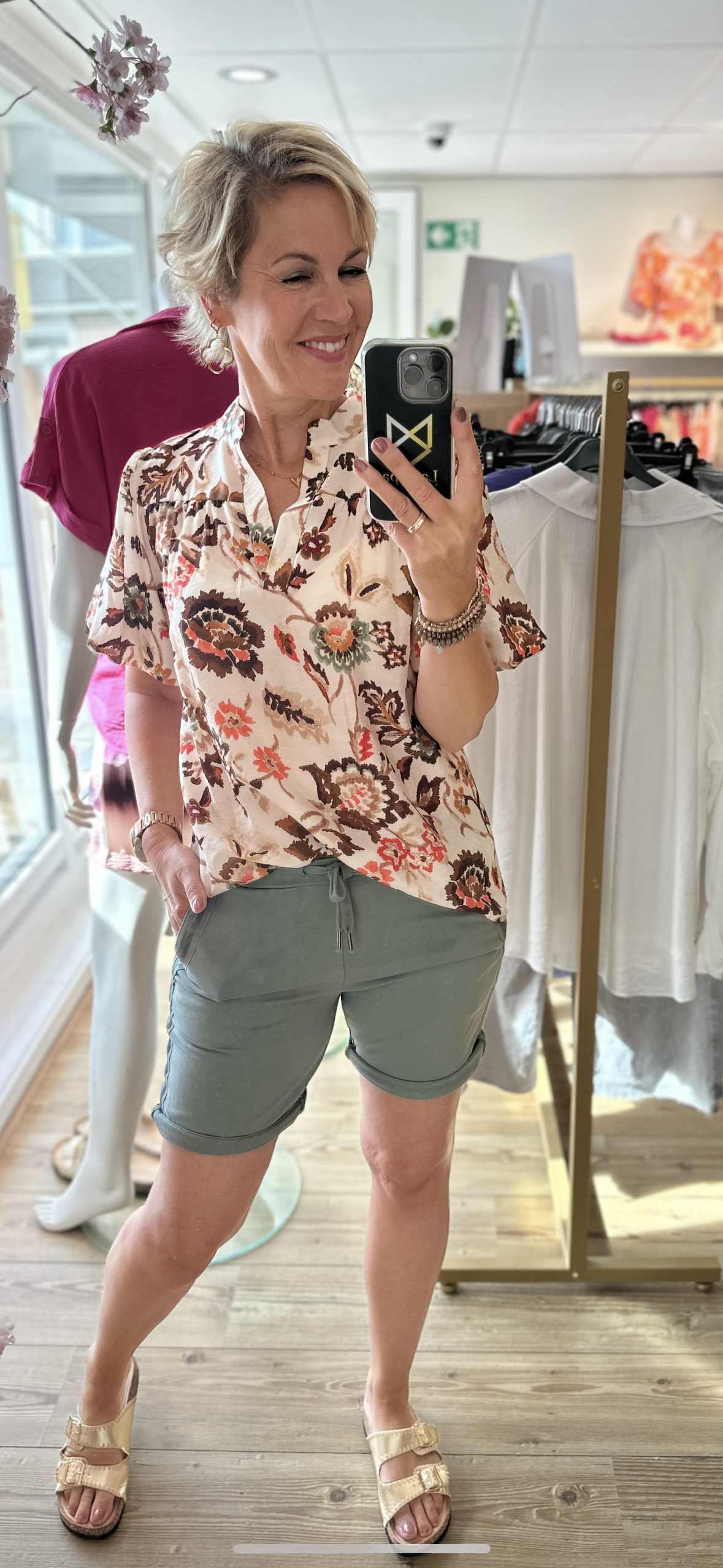 Vera Jo blouse korte mouw Café