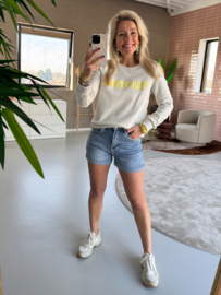 Sweet Jewellery - Alie amour trui geel