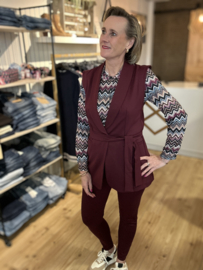 IZ NAIZ broek MAZ burgundy 3886