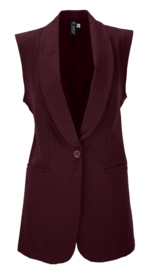 IZ NAIZ gilet MAZ burgundy 3856