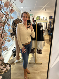 IZ NAIZ  blouse travel V sand 3701
