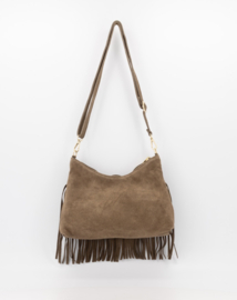 Weston Suede - crossbody tas  - taupe