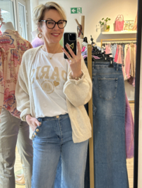T-shirt Paris - beige print