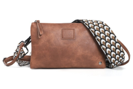 Schoudertasje crossbody  New Castel - Camel