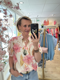 Vera Jo blouse korte mouw Sanne - beige