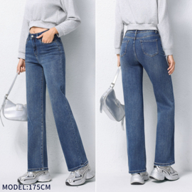 Hello Miss 5350-1 Wide leg jeans met stretch