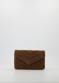 Laurie Suede - Crossbodytas - donkerbruin