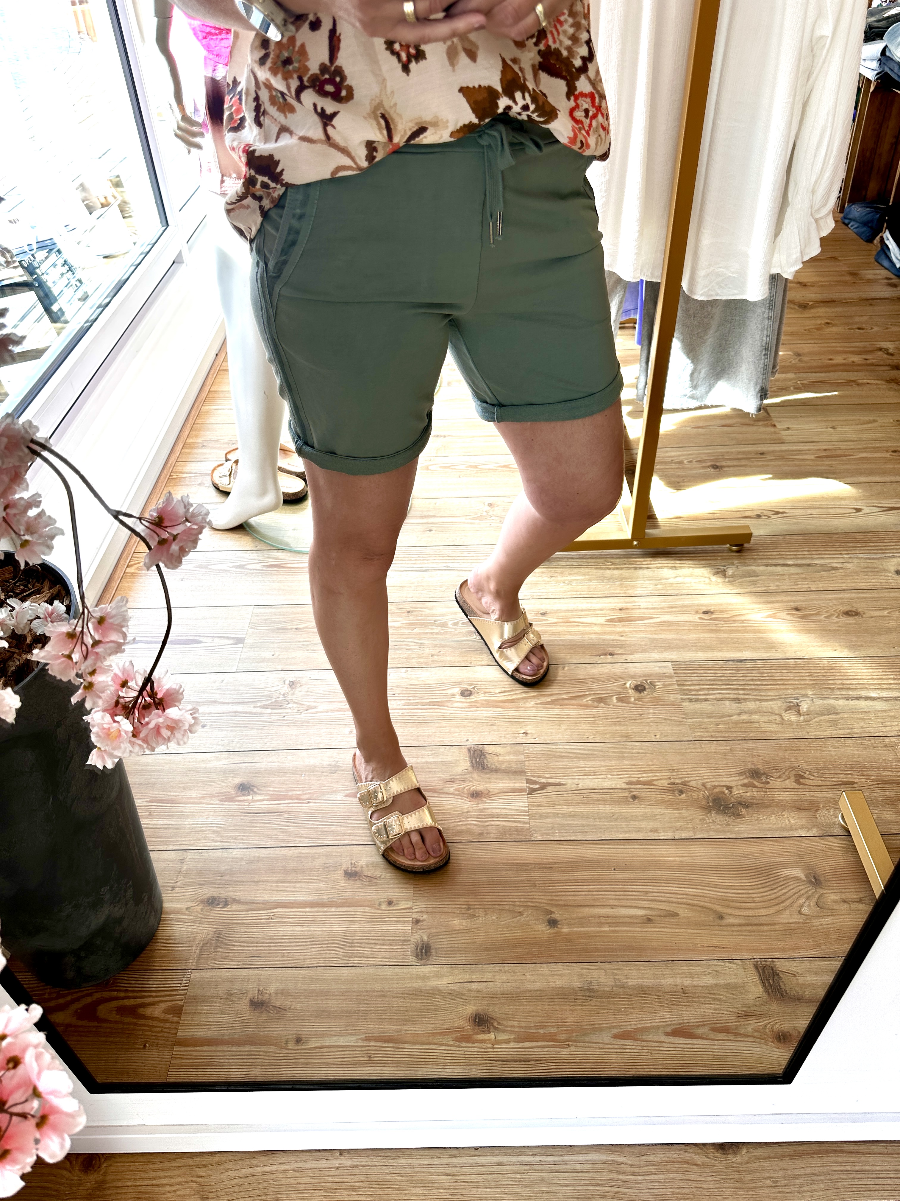 Sweatpants  Milou short - army