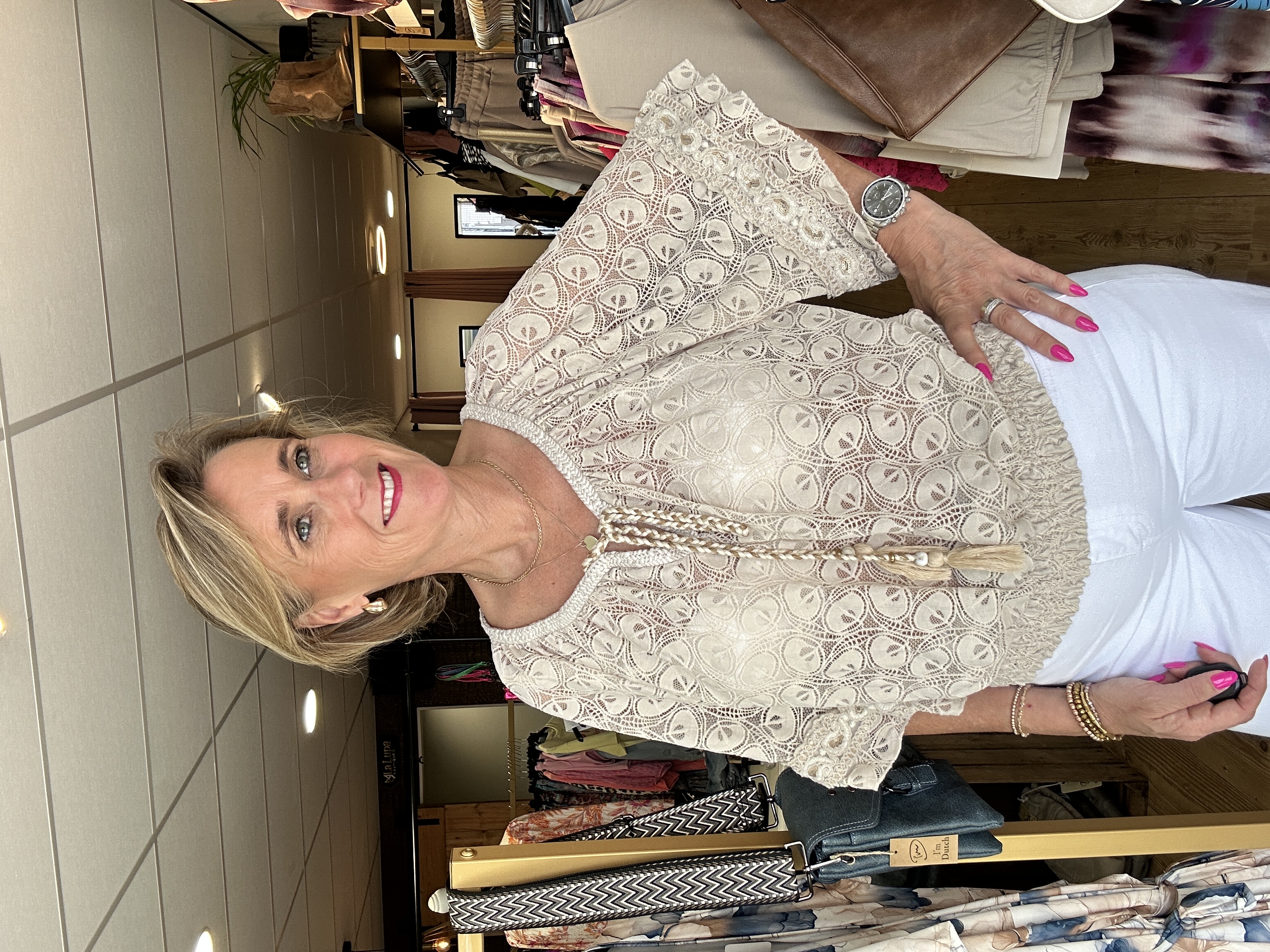 IZ NAIZ 55006 Blouse Ibiza Sand one size