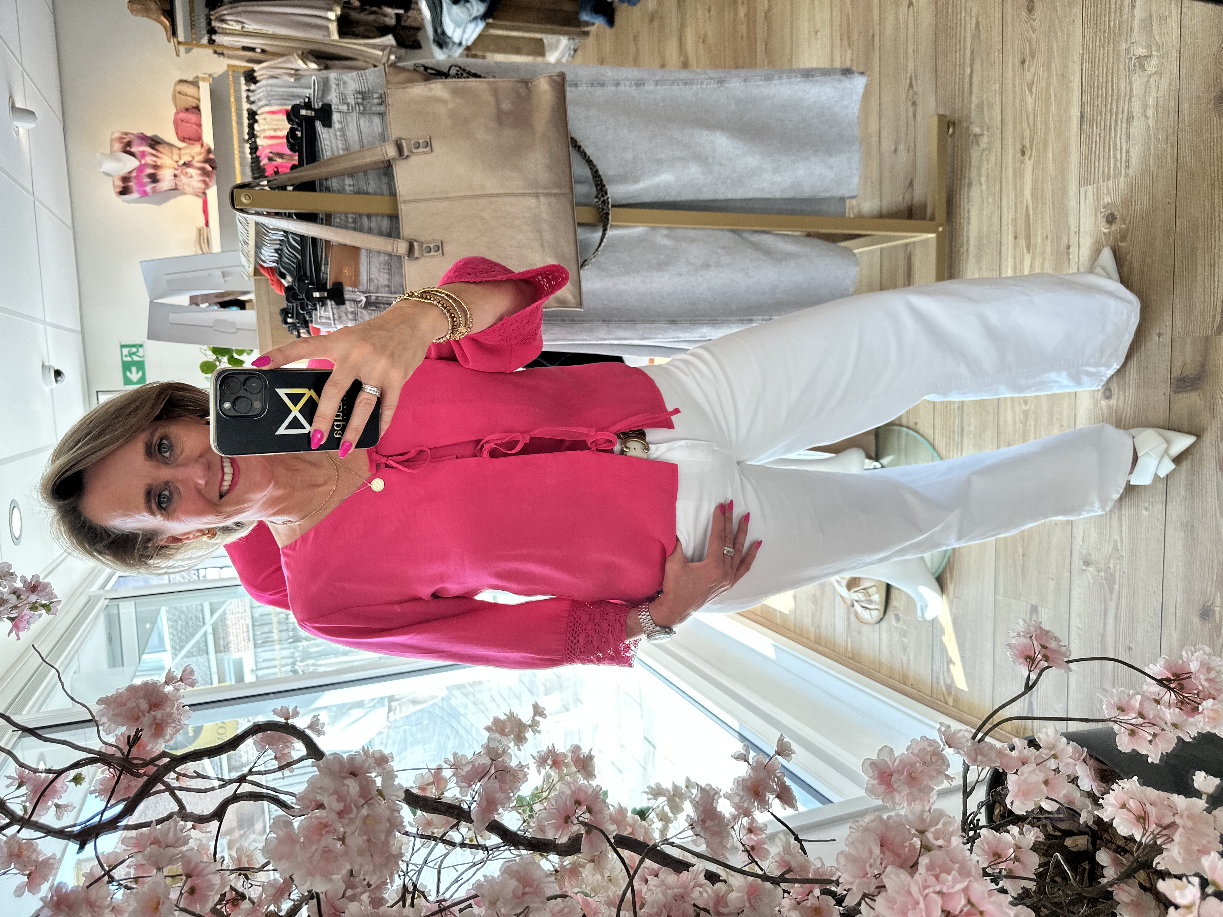 Sophia Perla -  Dimphy uni blouse - Fuchsia