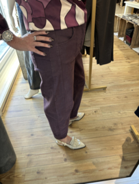 Gemma Ricceri barrel broek -  aubergine