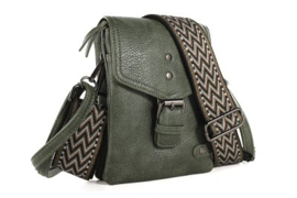 I'm Dutch telefoon- en schoudertasje Kansas - Dark green