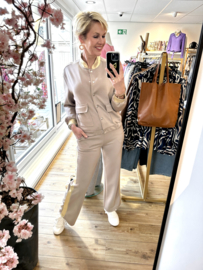 IZ NAIZ  bomber taupe/gold 11268