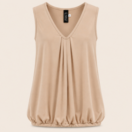 IZ NAIZ V-hals top zand 3382