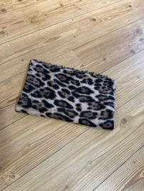 Sjaal leopard print - beige