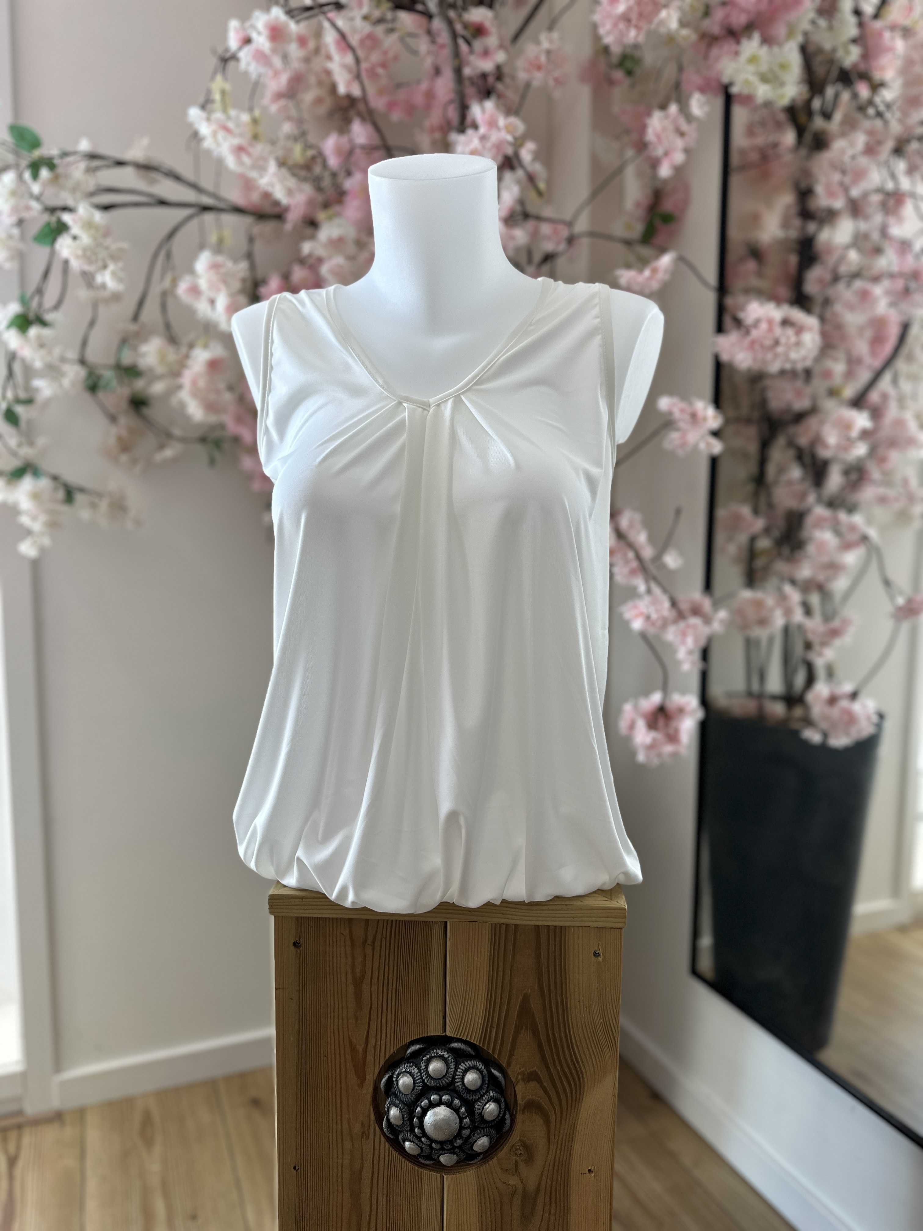 IZ NAIZ V-hals top wit 3382