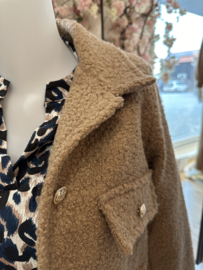 Teddy jasje  Musthave by Elja Mandy - Camel