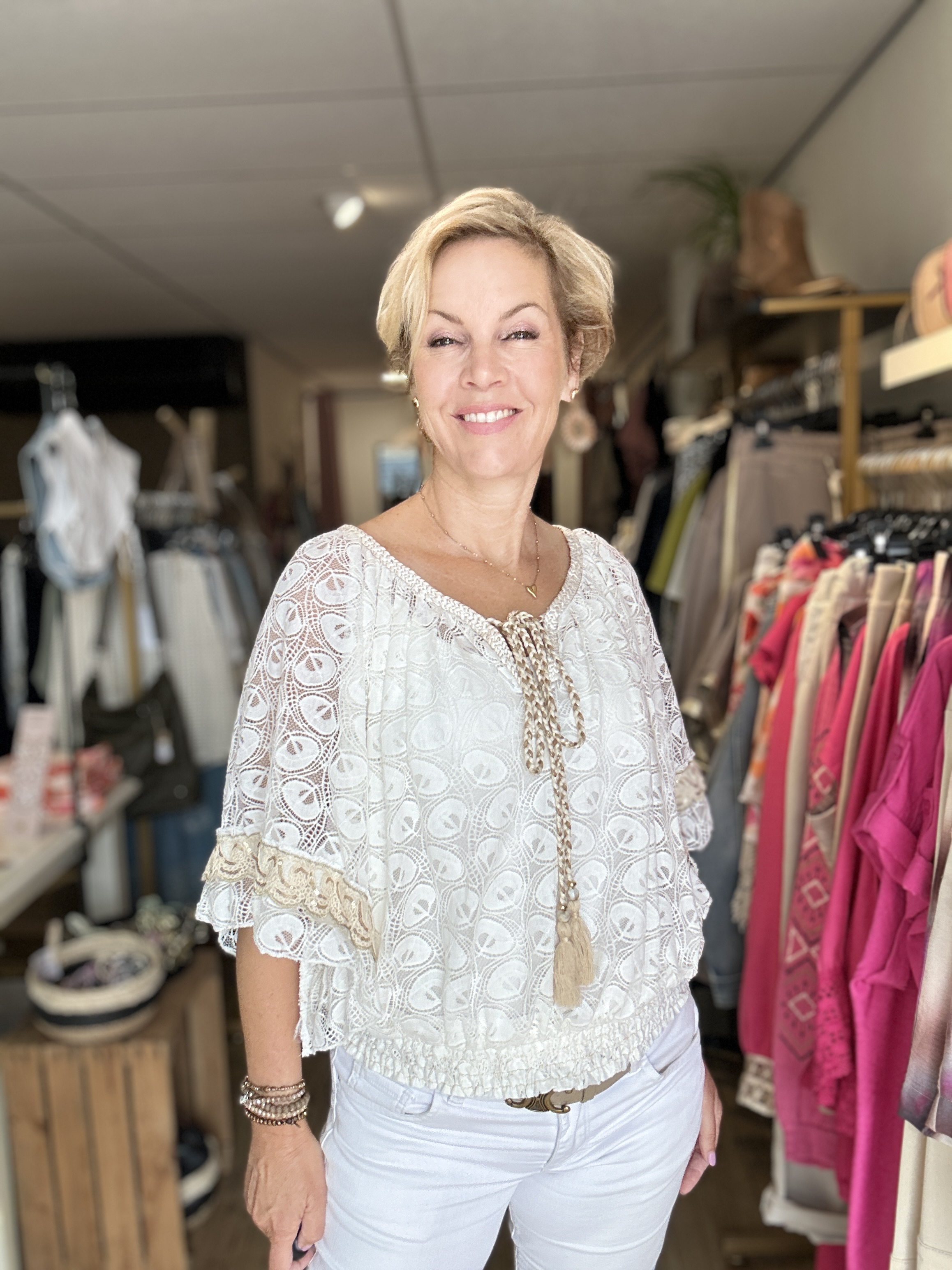 IZ NAIZ 55006 Blouse Ibiza White