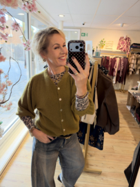 Angora vest groen