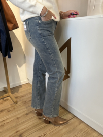 Norfy straight leg jeans, high waist