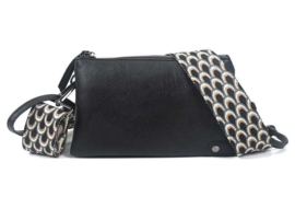 Schoudertasje crossbody  New Castel - Zwart