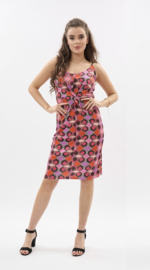 IZ NAIZ dress knoop 3729 drop fuchsia