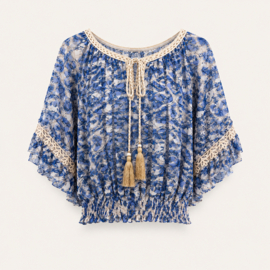 IZ NAIZ Ibiza top blue 55006