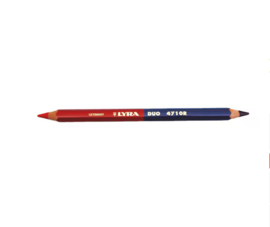 Duo metselaarspotlood Rood/Blauw