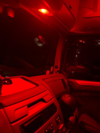 LED BA15S 15 led 24V rood