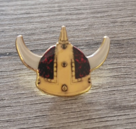 Viking helmet pluche red