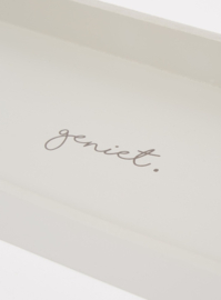 Dienblad 'Geniet'