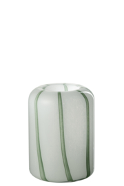 Vaas wit/groen S