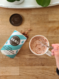 Poeder voor chocolademelk met marshmallows