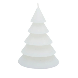 Kaars kerstboom wit