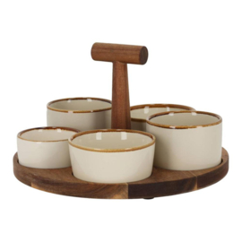 Serveerset beige