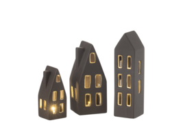 Set zwarte huisjes