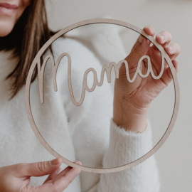 Houten krans mama