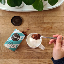 Poeder voor chocolademelk met marshmallows