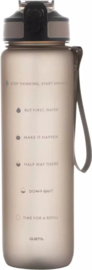 Drinkfles motivatie taupe