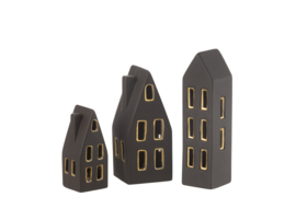 Set zwarte huisjes