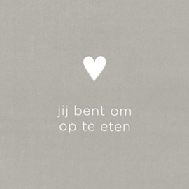 Servetten 'Om op te eten'