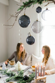 Kerstbal grey L