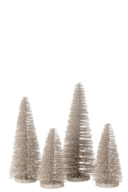 Set kerstbomen glitter
