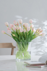 Boeket tulpen roze